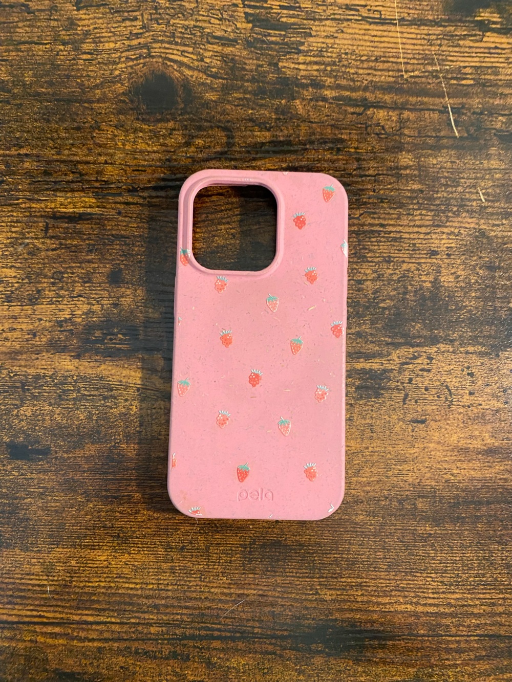 Pela Pink Strawberry Print iPhone 16 Pro Case